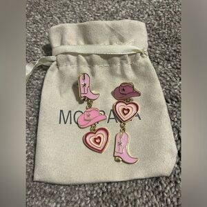 Gold cowboy earrings